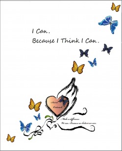 'I can. Because I think I can.' notebook 